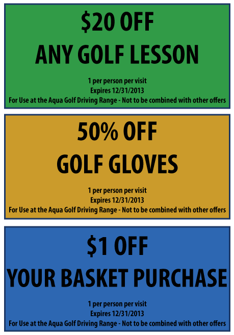 Aqua Golf Range Coupons
